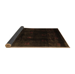 Sideview of Abstract Brown Contemporary Rug, con2033brn
