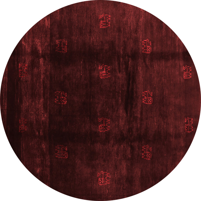 Abstract Red Contemporary Rug, con2033red