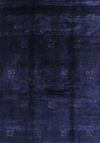 Abstract Blue Contemporary Rug, con2033blu