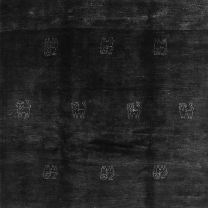 Serging Thickness of Machine Washable Abstract Gray Contemporary Rug, wshcon2033gry