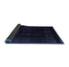 Sideview of Abstract Blue Contemporary Rug, con2033blu