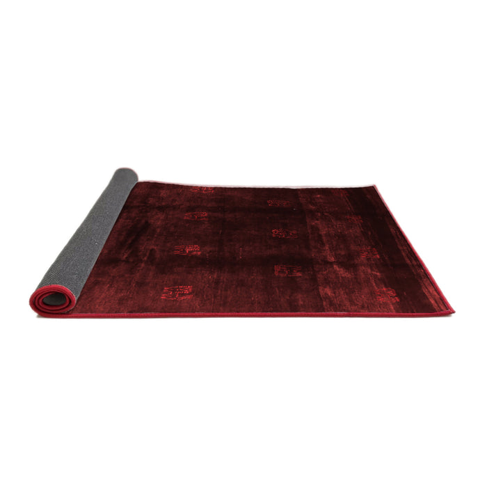 Abstract Red Contemporary Area Rugs