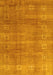 Abstract Yellow Contemporary Rug, con2034yw