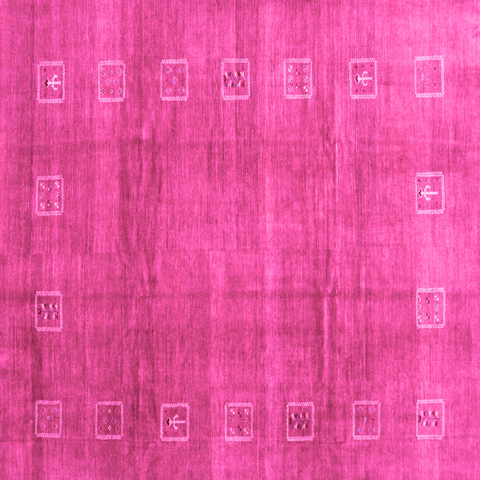 Square Abstract Pink Contemporary Rug, con2034pnk