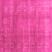 Square Abstract Pink Contemporary Rug, con2034pnk