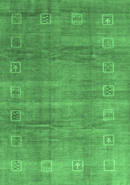 Abstract Emerald Green Contemporary Rug, con2034emgrn