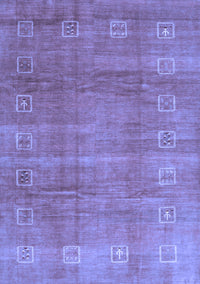 Abstract Blue Contemporary Rug, con2034blu