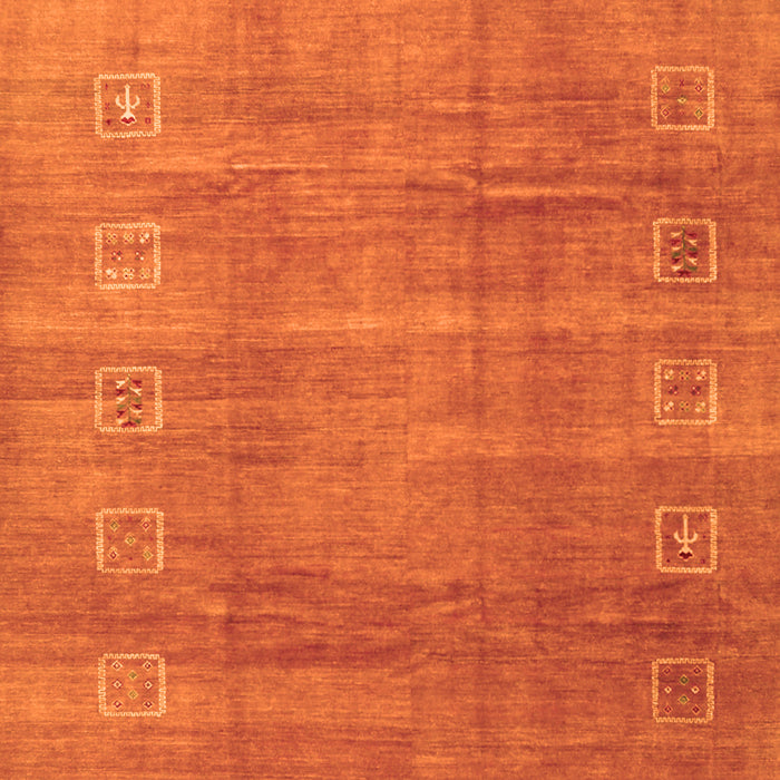 Serging Thickness of Machine Washable Abstract Orange Contemporary Area Rugs, wshcon2034org