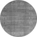 Machine Washable Abstract Gray Contemporary Rug, wshcon2034gry