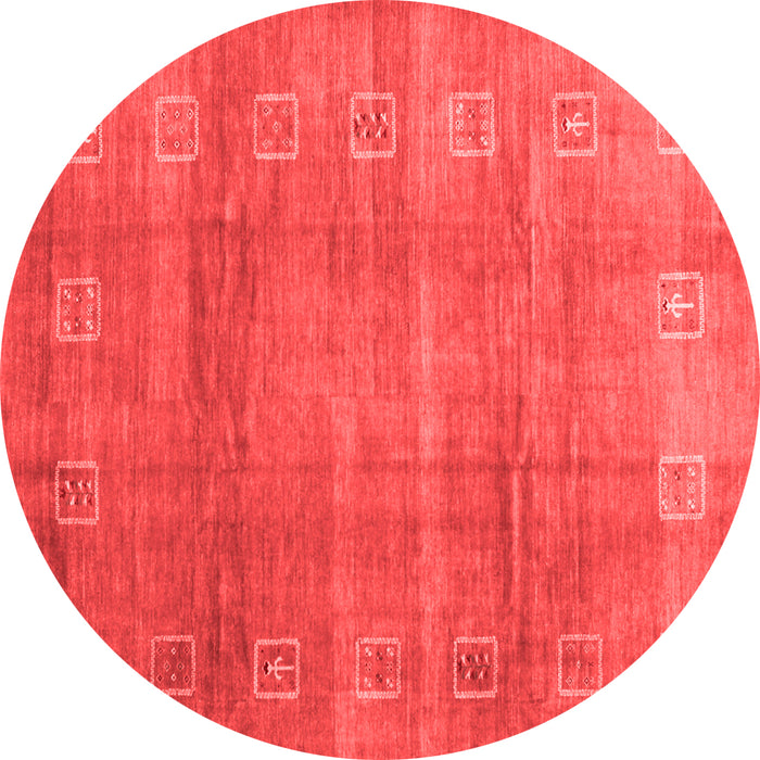 Abstract Red Contemporary Rug, con2034red