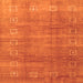 Serging Thickness of Abstract Orange Contemporary Rug, con2034org