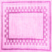 Square Solid Pink Modern Rug, con2035pnk