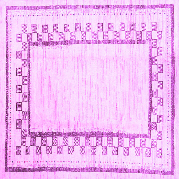 Square Solid Purple Modern Rug, con2035pur