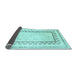 Sideview of Solid Light Blue Modern Rug, con2035lblu