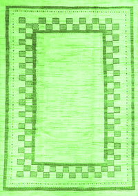 Solid Green Modern Rug, con2035grn