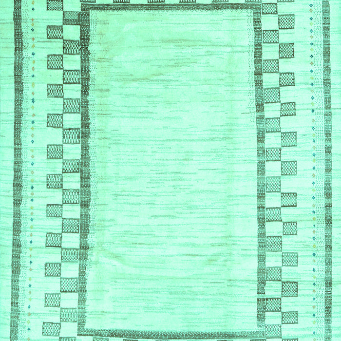 Solid Turquoise Modern Rug, con2035turq