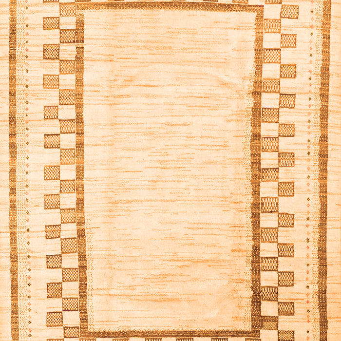 Serging Thickness of Machine Washable Solid Orange Modern Area Rugs, wshcon2035org