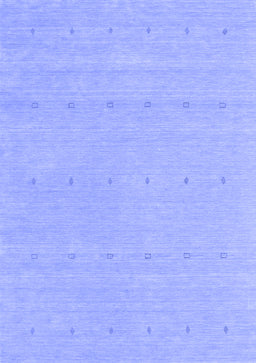 Abstract Blue Contemporary Rug, con2036blu