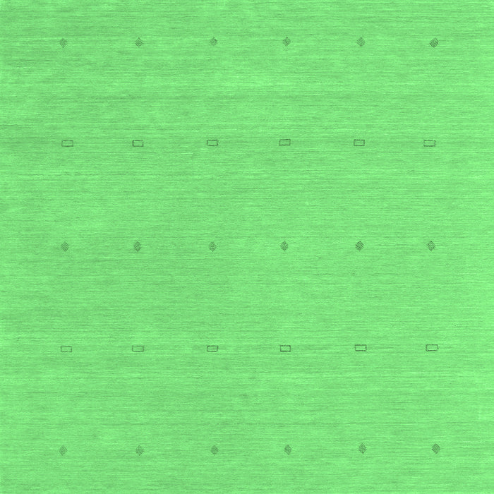 Square Abstract Emerald Green Contemporary Rug, con2036emgrn