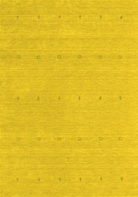 Abstract Yellow Contemporary Rug, con2036yw