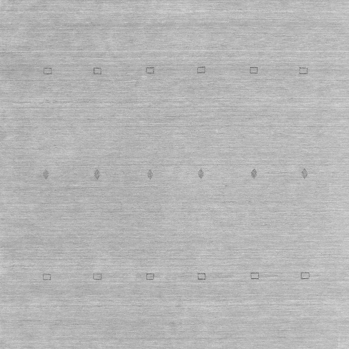 Serging Thickness of Machine Washable Abstract Gray Contemporary Rug, wshcon2036gry