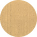 Round Abstract Brown Contemporary Rug, con2036brn