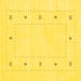 Square Machine Washable Solid Yellow Modern Rug, wshcon2037yw