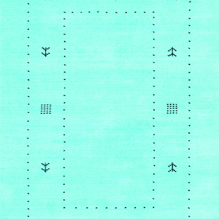 Solid Turquoise Modern Rug, con2037turq