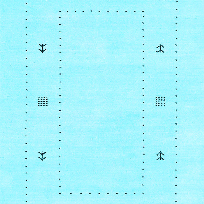 Solid Light Blue Modern Rug, con2037lblu