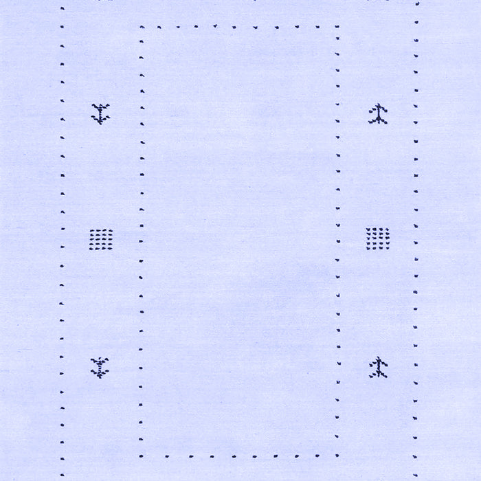 Machine Washable Solid Blue Modern Rug, wshcon2037blu