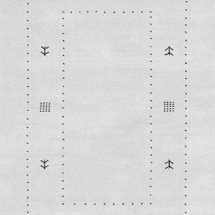 Serging Thickness of Machine Washable Solid Gray Modern Rug, wshcon2037gry