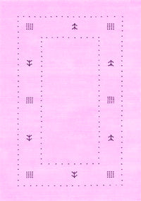 Solid Pink Modern Rug, con2037pnk