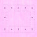 Square Machine Washable Solid Pink Modern Rug, wshcon2037pnk