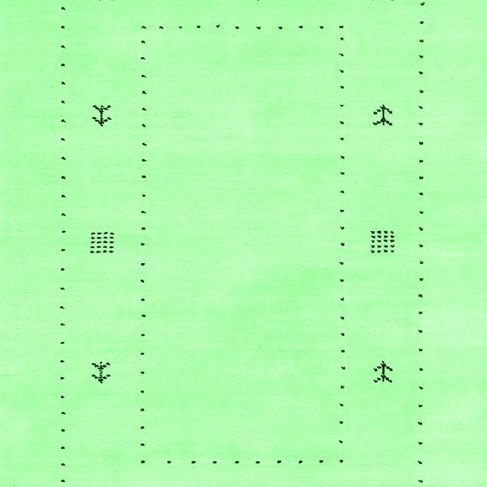 Machine Washable Solid Emerald Green Modern Area Rugs, wshcon2037emgrn