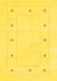 Solid Yellow Modern Rug, con2037yw