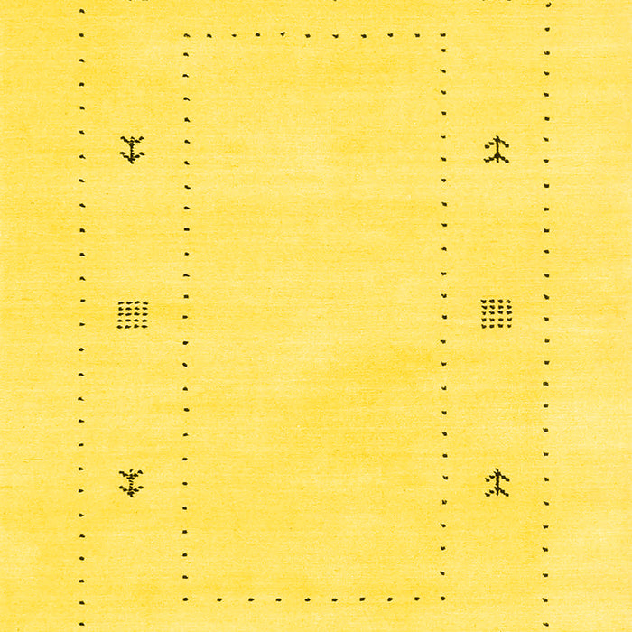 Solid Yellow Modern Rug, con2037yw