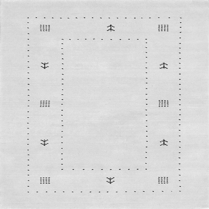 Round Machine Washable Solid Gray Modern Rug, wshcon2038gry