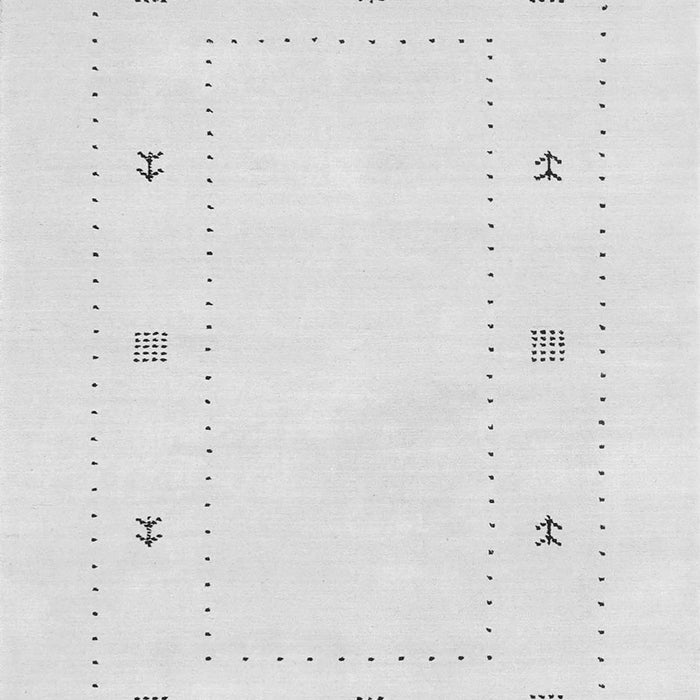 Serging Thickness of Machine Washable Solid Gray Modern Rug, wshcon2038gry