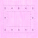 Square Solid Pink Modern Rug, con2038pnk