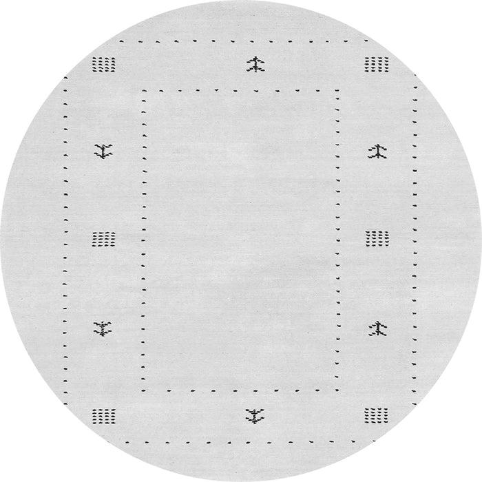Square Solid Gray Modern Rug, con2038gry