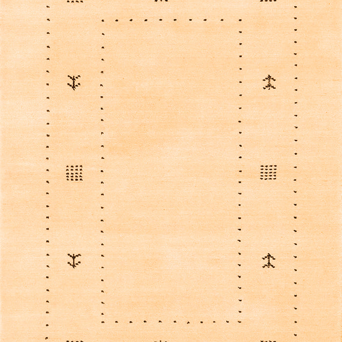 Solid Orange Modern Rug, con2038org