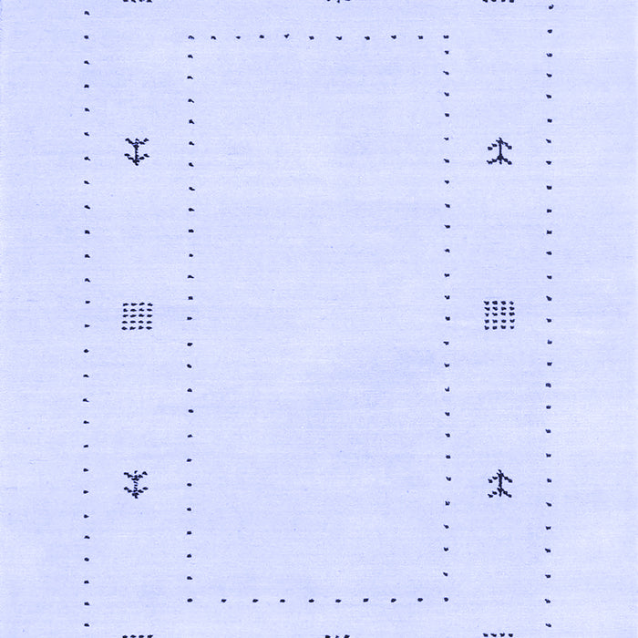 Machine Washable Solid Blue Modern Rug, wshcon2038blu