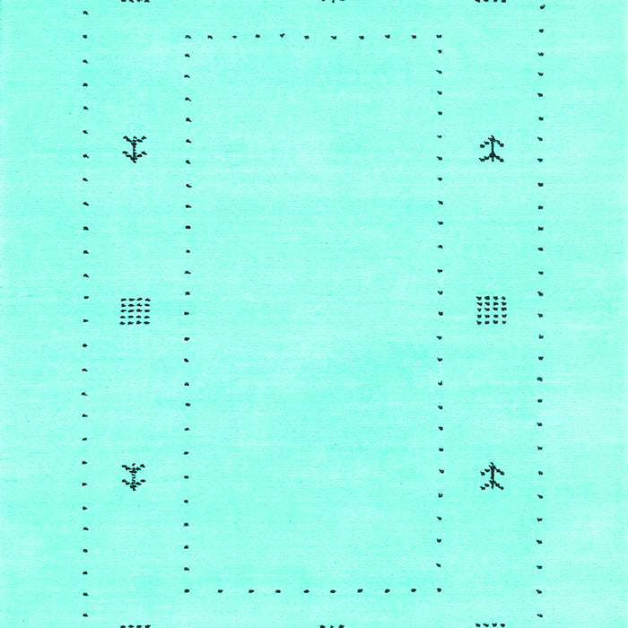 Machine Washable Solid Turquoise Modern Area Rugs, wshcon2038turq