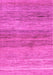 Machine Washable Abstract Pink Contemporary Rug, wshcon2039pnk