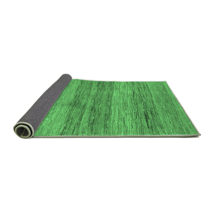 Sideview of Abstract Emerald Green Contemporary Rug, con2039emgrn