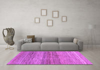 Machine Washable Abstract Purple Contemporary Rug, wshcon2039pur