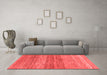 Contemporary Red Washable Rugs