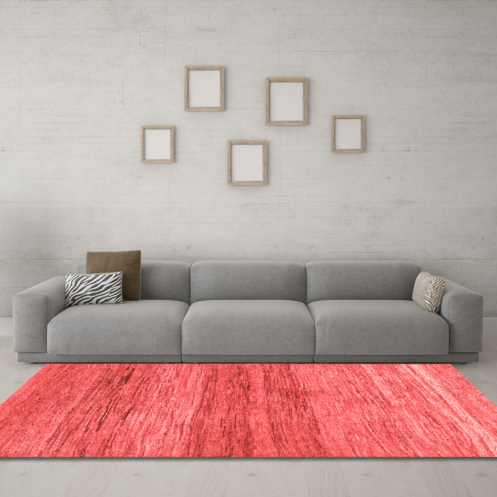 Contemporary Red Washable Rugs