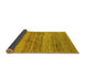 Sideview of Abstract Yellow Contemporary Rug, con2039yw