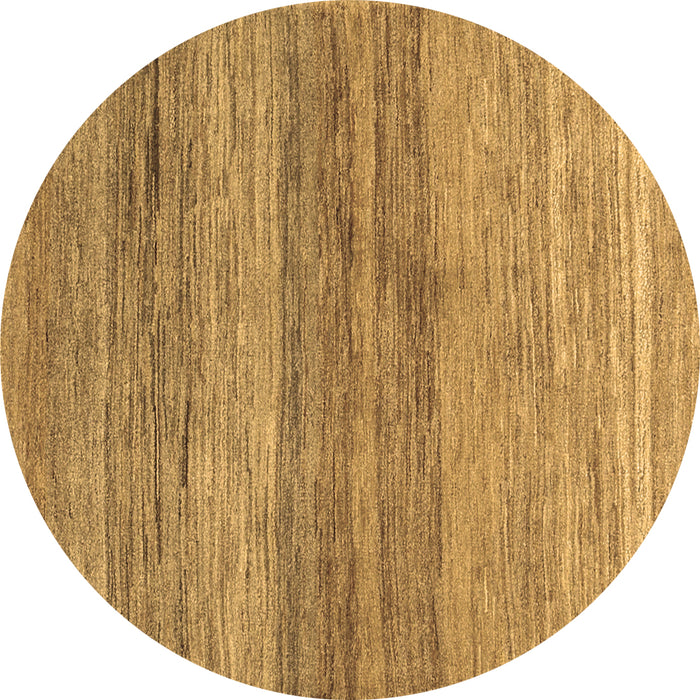 Round Abstract Brown Contemporary Rug, con2039brn